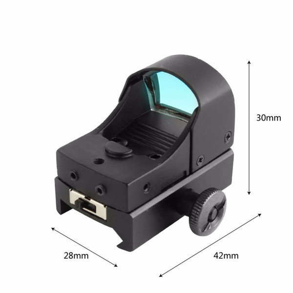 New Rifle & Pistol Red Dot Sight Scope Tactical Mini Compact Holographic Red Dot Reflex Sight Light Adjustable Brightness