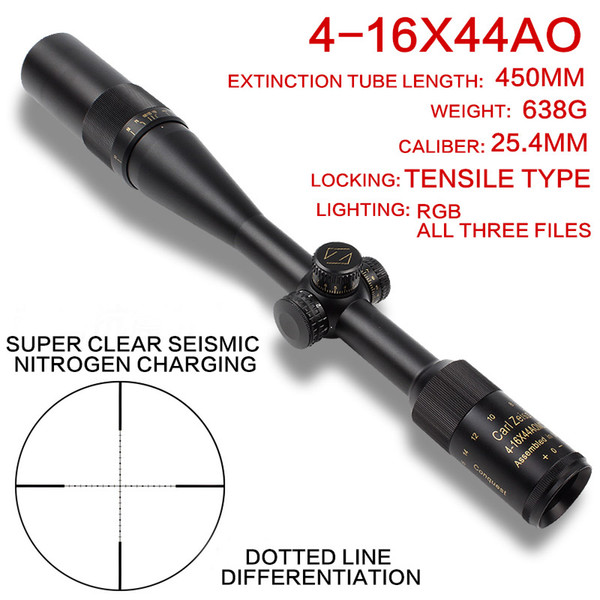 Carl ZEISS Optic Sight 4-16X44 Wide Field Of View Tectical Gear Red and Green Dot Riflescope Airsoft For Hunting