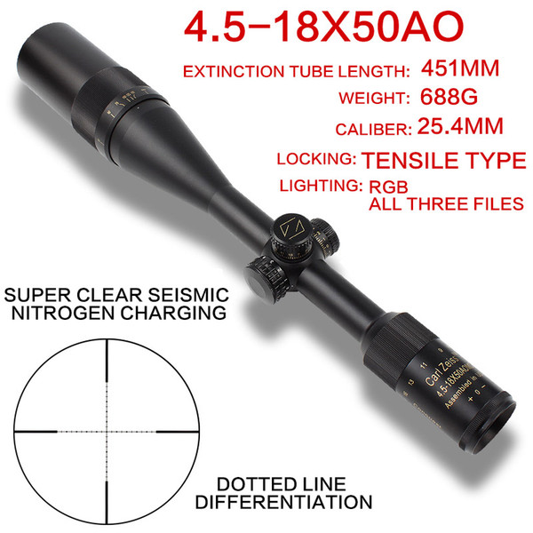 Carl ZEISS 4.5-18x50 Riflescope Optics Sight Red And Green Reticle Illuminated Optic Sight Hunting Scope For Airsoft Hunting Accessories