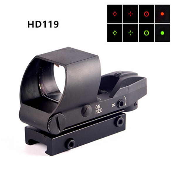 CBSEBIKE Red And Green Dot Holographic Reflex Sight Hunting Scope Riflescope With Collimator s