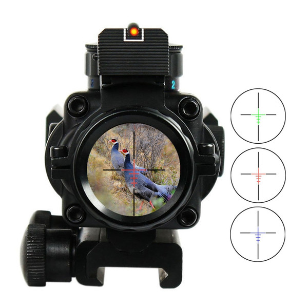 4x32 Acog Riflescope 20mm Dovetail Reflex Optics Scope Tactical Sight For Hunting Gun Rifle Airsoft Sniper Magnifier Air Gun