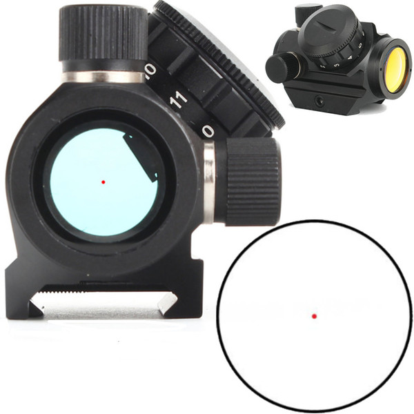 Low Power Compact 1X21 3 MOA Red Dot Sight Scope Weaver 20mm Picatinny Mount Tactical Hunting Trail Rifle Riflescopes