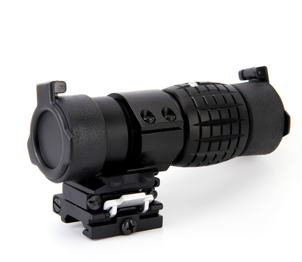 Tactical 3X Magnifier Rifle Scope with Flip to Side Mount Fit Aimpoint Scope Sight for Hunting