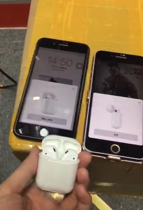 2019 Newest w1 chip Airpods earphone 1:1 copied double ear headphone pop up connected window earpods epacket