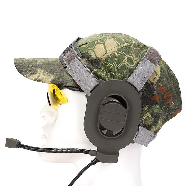 Tactical BOWMAN Elite II unilateral intercom headset High strength nylon Level 3 waterproof PTT connectors 4 pin plug