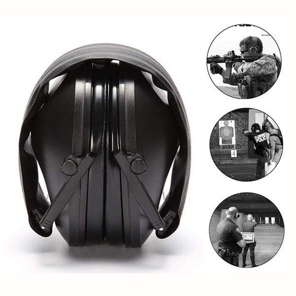 Ear protector Tactical Shooting Earmuff Adjustable Foldable Anti Noise Snore Earplugs Soft Padded Noise Canceling Headse