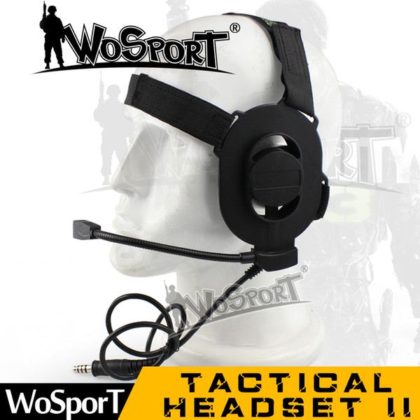 Tactical Noise Reduction Headset II with Airsoft Mic NATO Noise Canceling for Walkie Talkie Helmet Communication