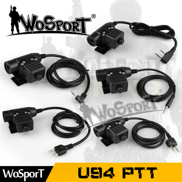 Tactical U94 PTT Plug for Z-Tactical Bowman Elite II Headset PTT For Motorola Kenwood Icom Midland Phone Radio