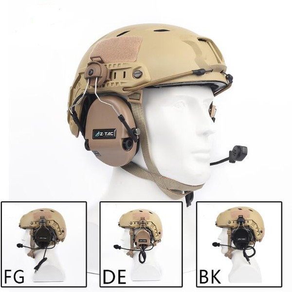 Softair Tactical Helmet Headset Sordin Airsoft Headphone Active Noise Cancelling Headset Z-tactical for TAST helmet mount Z034