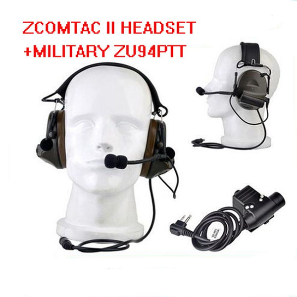 Z-tactical Earphone zComtac II Peltor Noise CancelingHeadset Z041(FG) With Standard Version zU94 PTT Z113