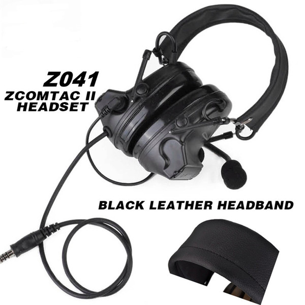 Z-Tactical Softair Aviation headset Comtac ii Headset Peltor Noise Canceling Headphone Hunting airsofte Earphone paintball Z041