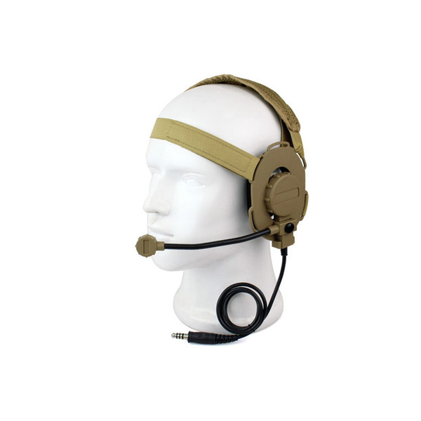 Outdoor Tacitcal Gear Paintball Shooting Headphone Tactical Earphone Airsoft Shooting Combat II Z Tactical Headset NO15-012