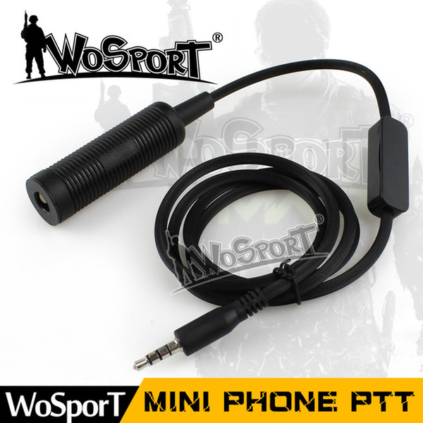 New Black Phone PTT Z-Tactical Bowman Elite II Airsoft Headset with Mobile Version PTT for iPhone Samsung HTC Radio