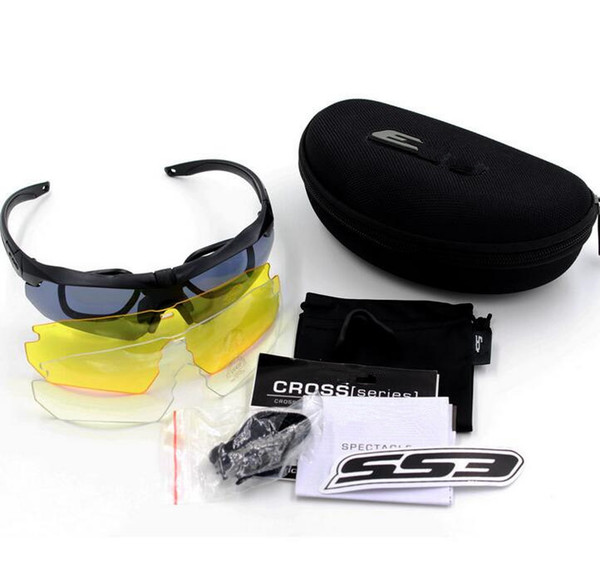 3 lens ESS Crossbow eyewear Sports US tactical goggles tactical ballistic shooting glasses TR90 outdoors Sunglasses