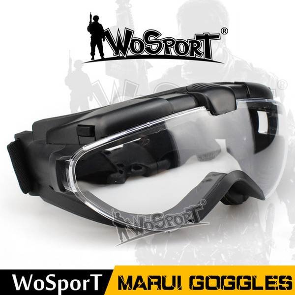 WoSporT Tactical Marui Goggles Anti FOG Resistance UV Protection PC Lens Glasses for Outdoor Airsoft Paintball tactical sunglasses