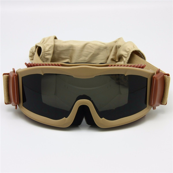 3 Lens Kit Alpha US Army Ballistic Tatical Sunglasses Motorcycling Goggles Anti-fog Helmet Goggles, BB Gun Bulletproof