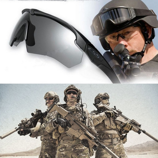 Unisex UV400 100% radiation protection Tactical glasses Includes 3 pairs of lenses and glasses case/glasses bag.