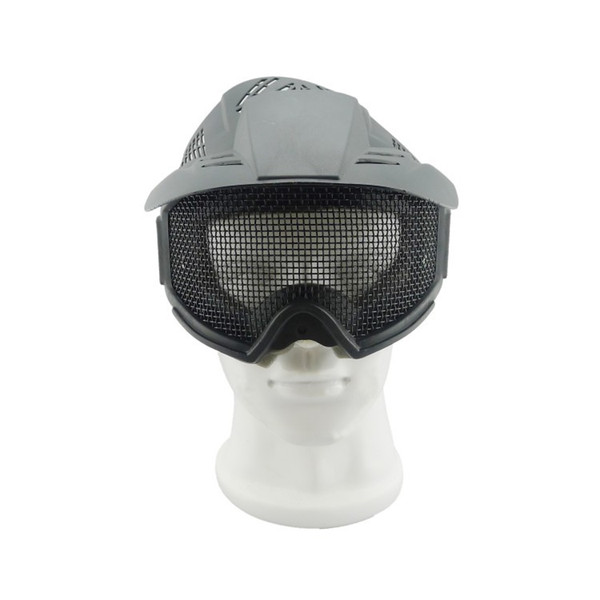 New high quality brand new CS wire half face mask nylon large face field tactical equipment iron mesh goggles