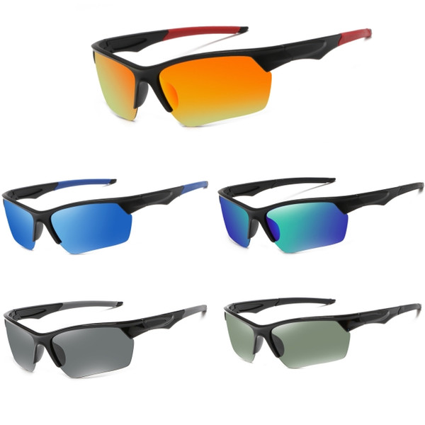 Men's and Women's Universal polarized outdoor sports glasses sunglasses UV400 Visible light transmittance 80% 5 kinds of color selection.