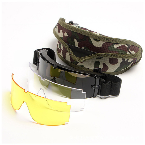 Goods In Stock X800 Goggles Tactic Shooting Glasses Motion Explosion-proof Defence To Attack Motorcycle Goggles Defence Sandwind