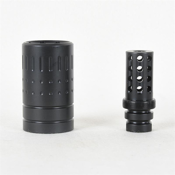 Hot Selling Steel reducing impact Muzzle Brake CNC .223/5.56 1/2x28 thread with outer sleeve muzzle brake