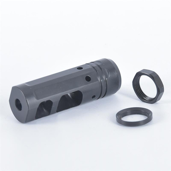 High Performance 7.62/.308 5/8x24 Thread Muzzle Brake with jam nut and crush washer Free Shipping