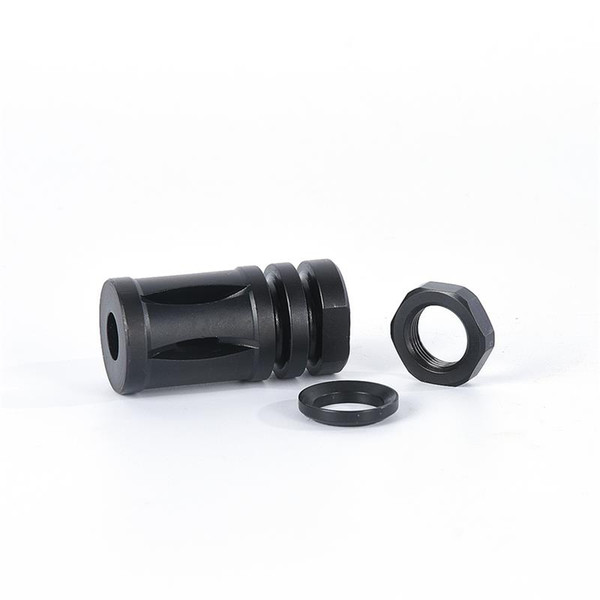 Muzzle Device .308 M14x1LH Thread Muzzle Brake Pressure Reducer with jam nut and crush washer