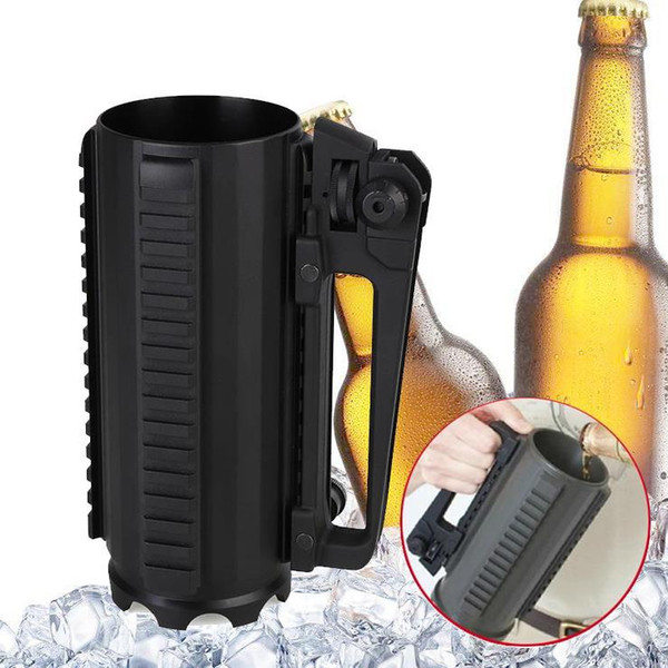 Multifunction Picatinny Mug Cup Aluminum Detachable Dual Aperture Rear Sight Carry Handle Combat Tactical Mug For Ar15