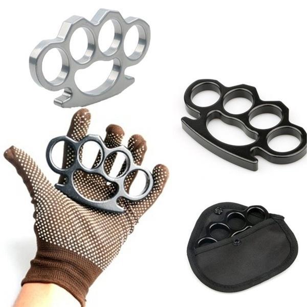 EDC Multi-functional Self Defense Brass Knuckles WITH BOXING BAG Tactical Survival Tool Emergency Outdoor Camping Tools