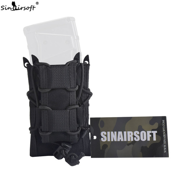 SINAIRSOFT Tactical Double Decker Magazine Pouch 1000D Nylon Mag Pouch Pistol Rifle Molle Holster Holsters For M4 M16 AK 1911 G17