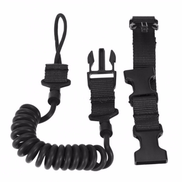 Durable&Elastic Outdoor Tactical Safety Lanyard Quick Release Belt Extension-type Sling Adjustable Belt Combat Accessories