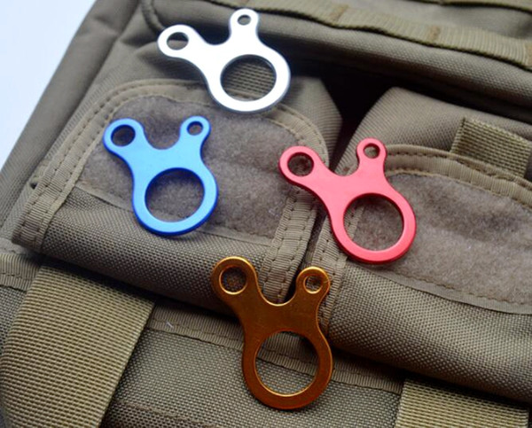 E-46 2016 EDC Aluminum Alloy 3 Hole Quick Fast Knotting Rope Buckles Camping Tent Rope Buckle Outdoor Survival Multi-purpose Tool