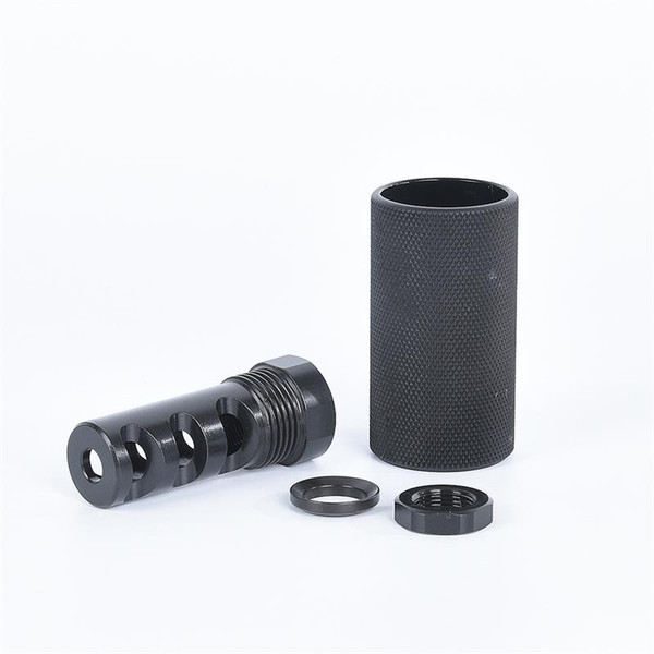 Hot selling Tactical gear .223 5.56 Muzzle Device 1/2x28tpi Threads with Outer Sleeve muzzle brake