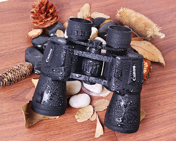 Wholesale-Cano n 20X50 Binoculars High quality Hd wide-angle Central Zoom day and Night Vision telescope free shipping