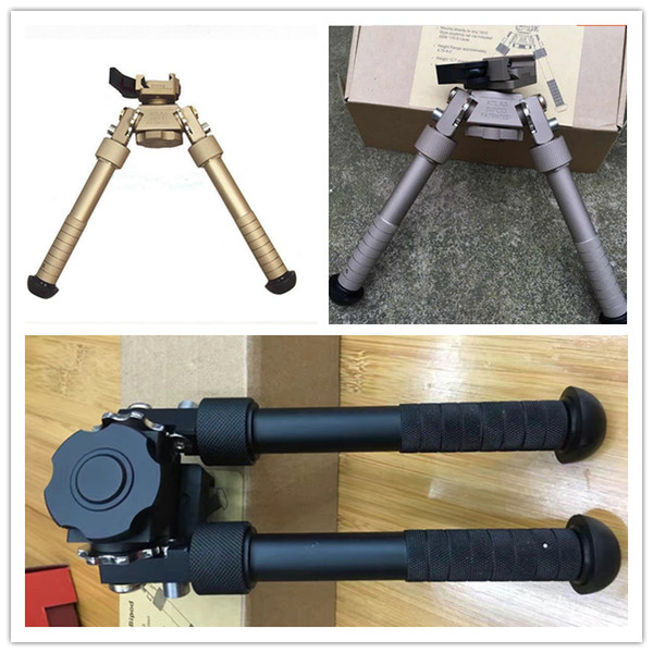 2017 full set New BT10-LW17 V8 Atlas 360 degrees Adjustable Precision Bipod QD Mount For Rifle Hunting Mount And Metal Grip with Spikes