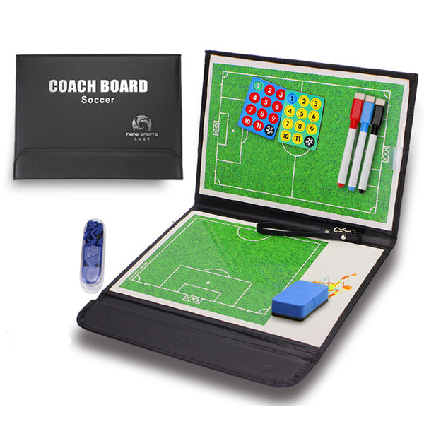 Football Training Tactical Board Soccer Profession Referee PU Coaching Board With Magnet Folding