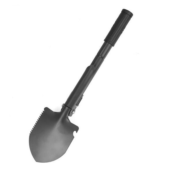 New outdoor trumpet tactical engineering shovel shovel multi-purpose self-defense camping fishing folding portable rescue army shovel