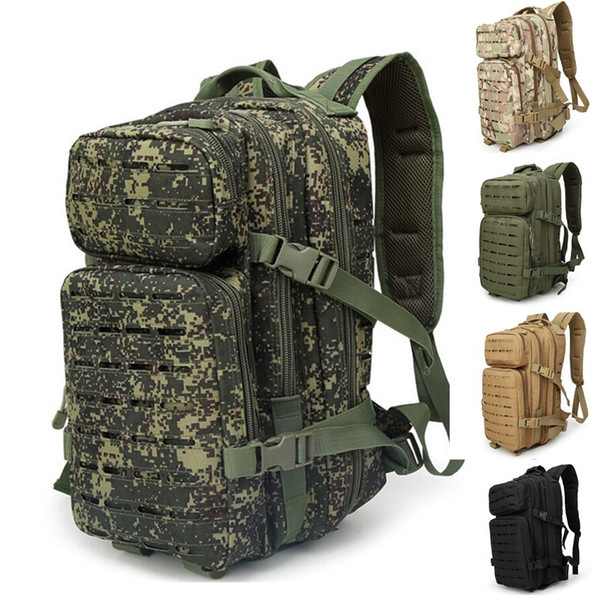 Laser Cutting New Design MOLLE 3P Outdoor Camouflage Tactics,Army Tactical Backpack,Hiking Backpack,Fishing Bag