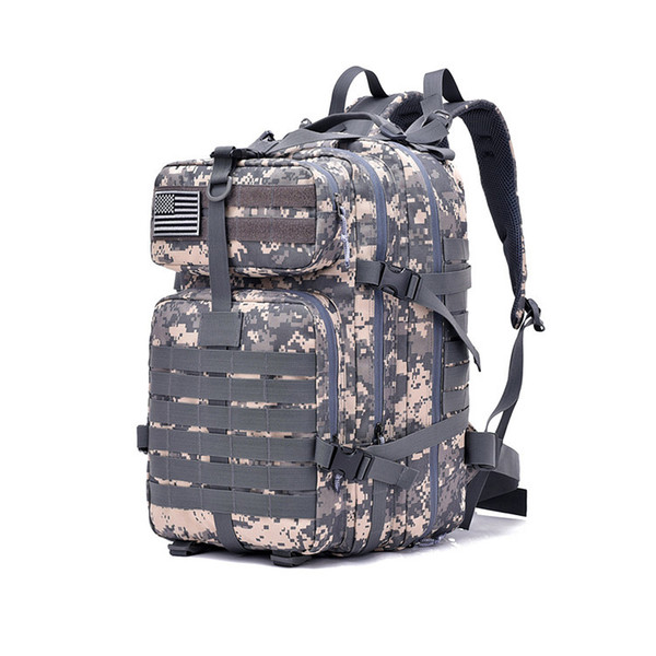 hot sale outdoor sports army fan 3P enlarged 40L ACU Digital camouflage tactical sling backpack