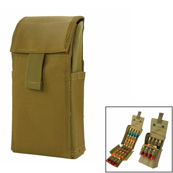 Airsoft 25 Round Shell Cartridge Ammo MOLLE Shell Holder Shotgun Bullet Bag Holder EDC Pouch for MOLLE Hunting Bag Pack