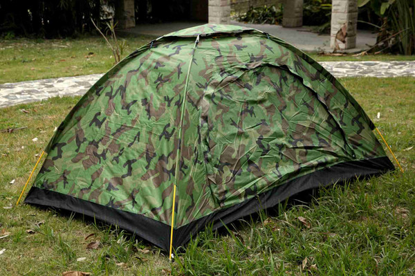 Tactical 200*150*110cm Outdoor Portable Single Layer camping Tent Camouflage for 2 Person Waterproof Beach Tents Camping tourism travel wil