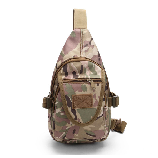 New camouflage tactical portable shoulder bag Outdoor riding bag fashion sports chest bag unisex waterproof A32