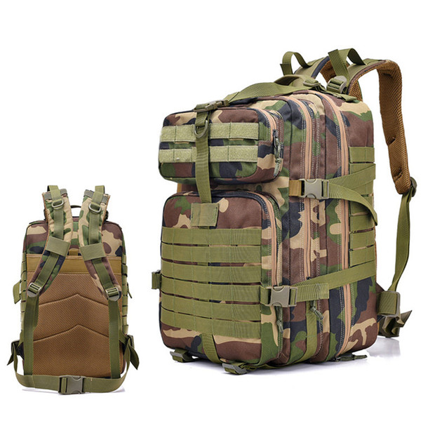 outdoor sports army fan 3P enlarged 40L jungle camouflage backpack tactical duffle bag