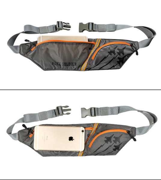 FREE SOLDIER Outdoor sports camping hiking multifunction running waist bag , water resistant wearable waist bag