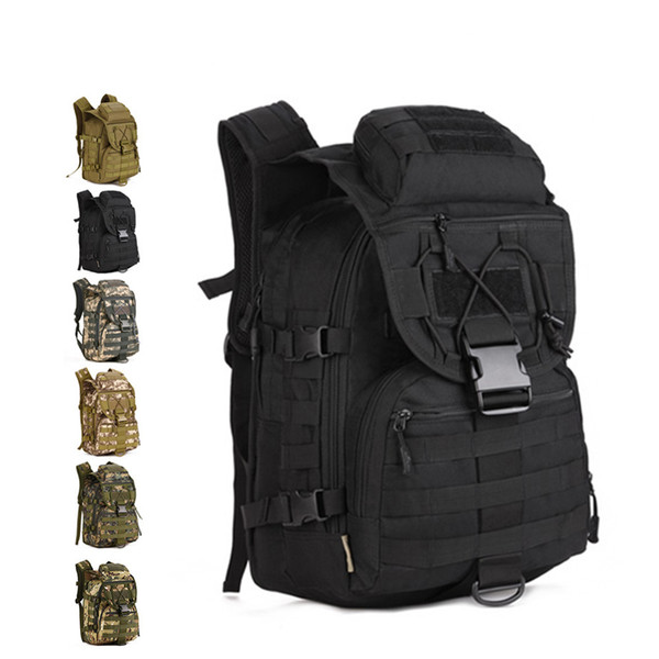 40L Tactical Backpack MOLLE Large Waterproof Assault Backpack Laptop Pack for Hiking Camping Climbing