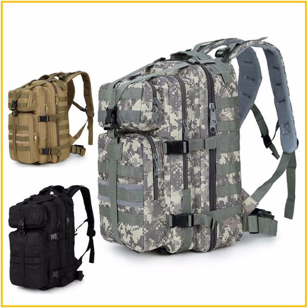 600D Waterproof Tactical Assault Molle Pack 35L Sling Backpack Army Rucksack Bag for Outdoor Hiking Camping Hunting