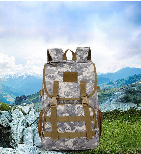 Hot 45L Molle Camo Tactical Backpack trekking Army Mochila Waterproof Hiking Hunting Backpack Tourist Rucksack Outdoor Sport Bag