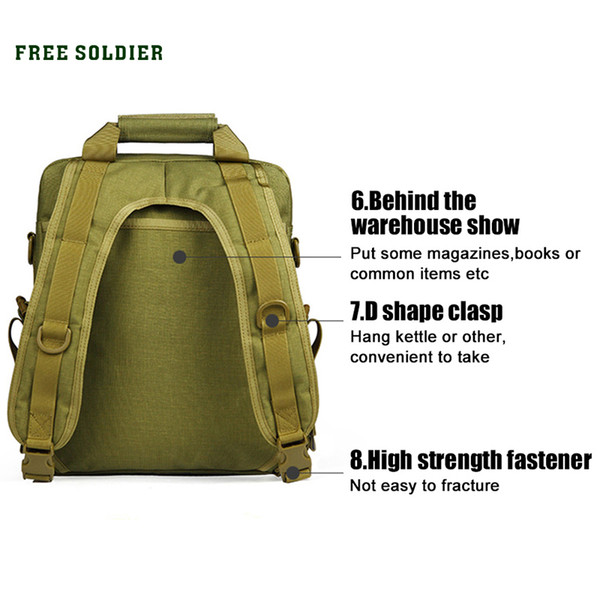 Outdoor Tactical backpack Men women camping hiking travel backpack 14 inch laptop bag single shoulder trekking bags