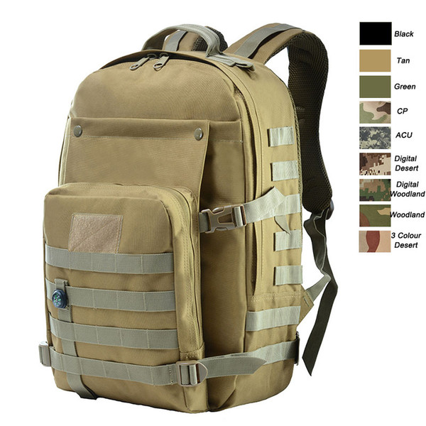 Outdoor Sports Waterproof Tactical Pack Bag/ Rucksack / Knapsack / Assault Combat Camouflage Tactical Camo Molle Backpack NO11-032