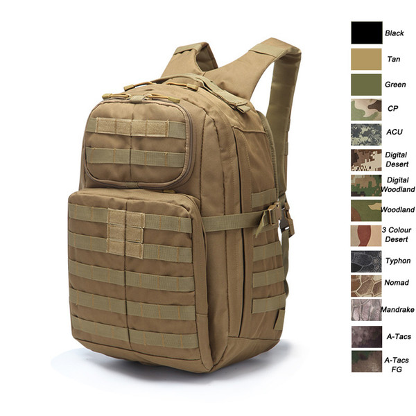 Outdoor Sports Waterproof Tactical Pack Bag/ Rucksack / Knapsack / Assault Combat Camouflage Tactical Camo Molle Backpack NO11-010